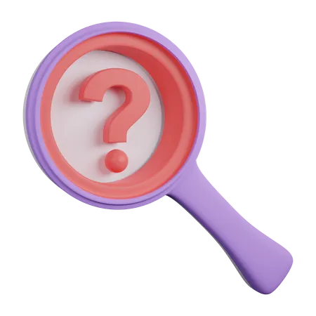 Question de recherche  3D Icon