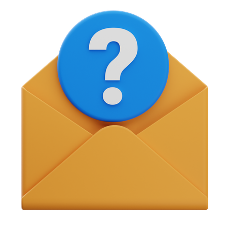 Question Email  3D Icon