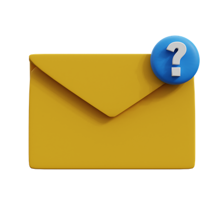 Question Email  3D Icon