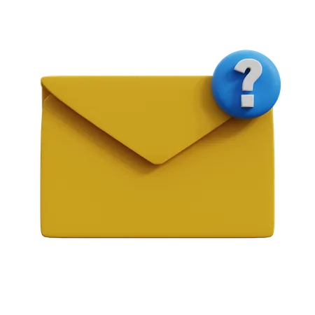 Question Email  3D Icon