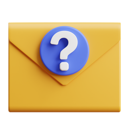Question Email  3D Icon
