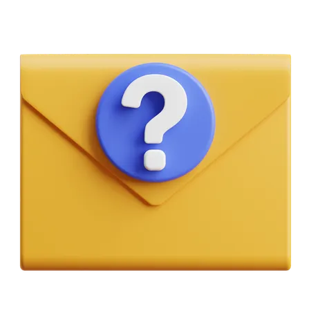 Question Email  3D Icon