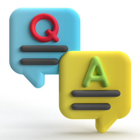 Question et réponse  3D Icon