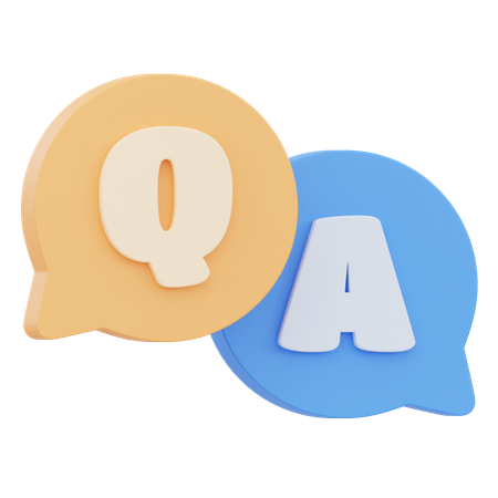 Question et réponse  3D Icon