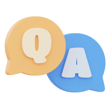 Question et réponse  3D Icon