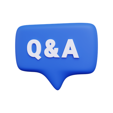 Question et réponse  3D Icon