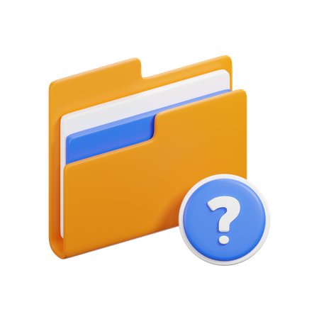 Question Folder  3D Icon