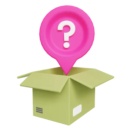 Question In Box  3D Icon