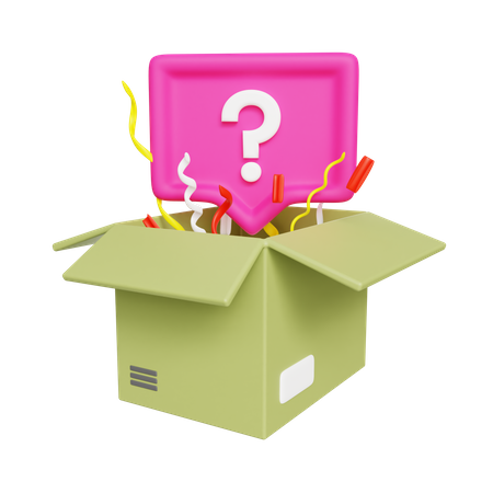 Question In Box 3D Icon