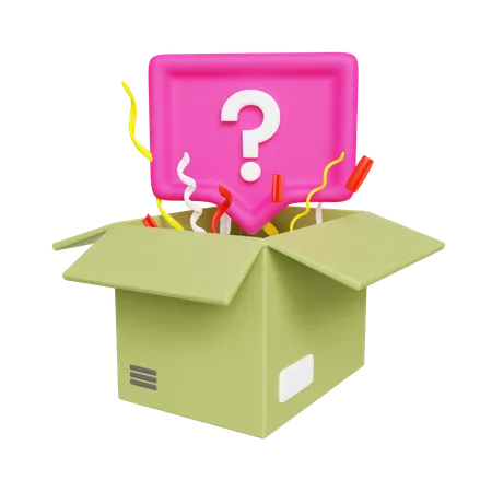 Question In Box 3D Icon
