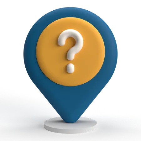Question location  3D Icon