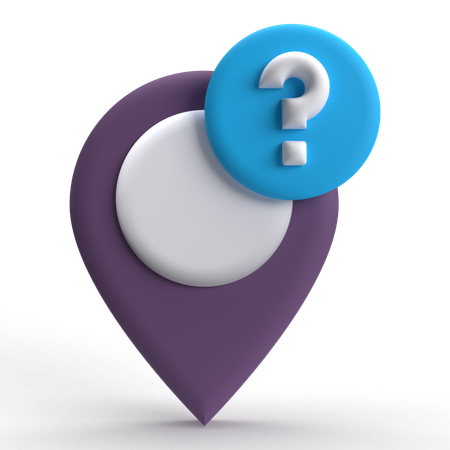 Question Location  3D Icon