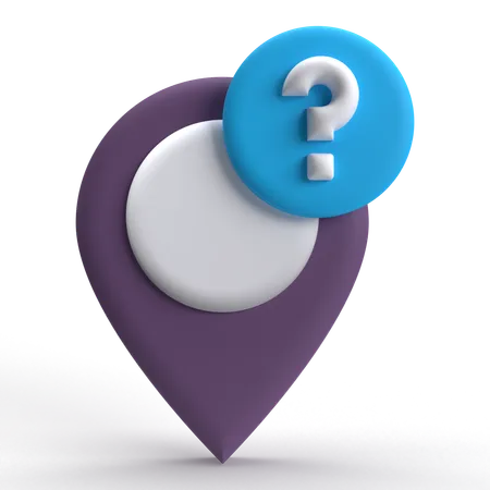 Question Location  3D Icon