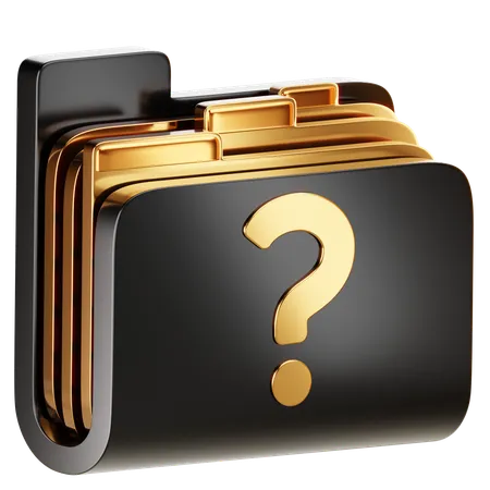 A Folder Icon Representing A Form Or Survey Organizing Questionnaire Related Documents Or Forms 3D Icon
