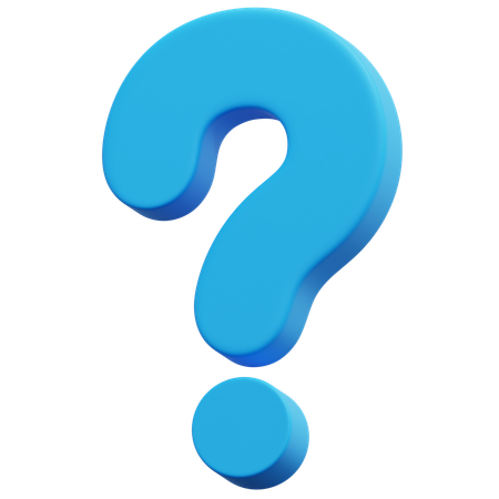 Question Mark  3D Icon