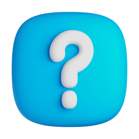 Question Mark  3D Icon