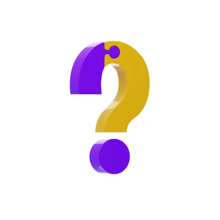 Question Mark  3D Icon