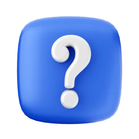 Question Mark  3D Icon