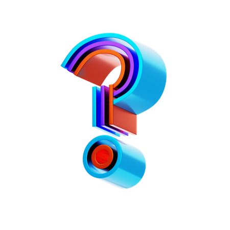 Question Mark  3D Icon