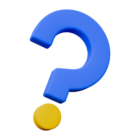 Question Mark  3D Icon