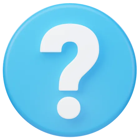 Question Mark  3D Icon