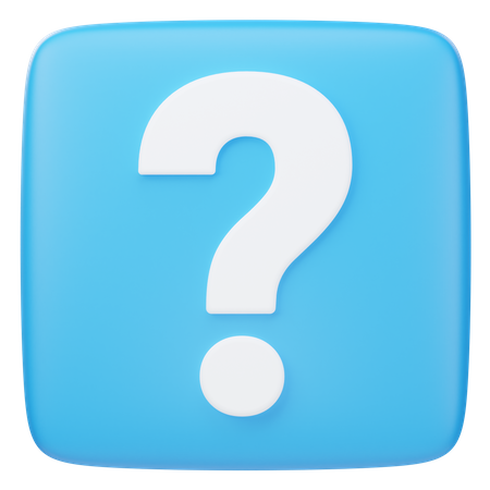 Question Mark  3D Icon