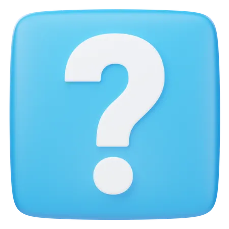 Question Mark  3D Icon