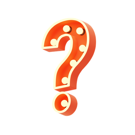 Question Mark  3D Icon