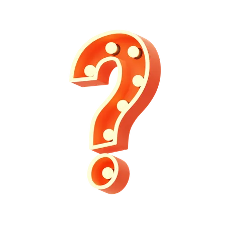 Question Mark  3D Icon