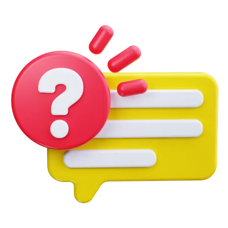 Question Mark  3D Icon