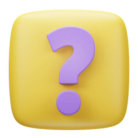 Question Mark  3D Icon