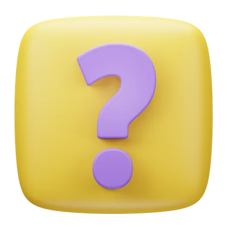 Question Mark  3D Icon