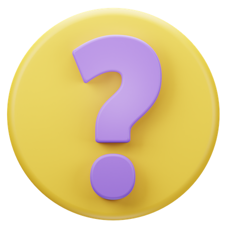 Question Mark  3D Icon