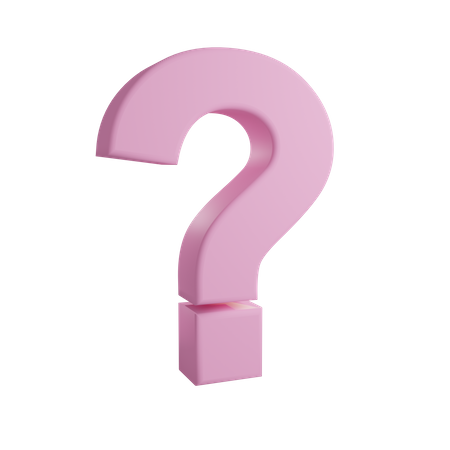 Question Mark  3D Icon