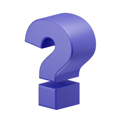 Question Mark  3D Icon