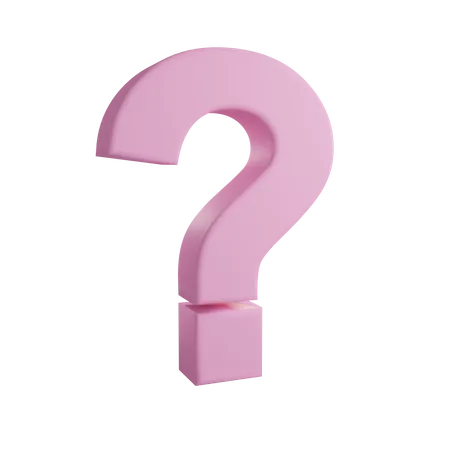 Question Mark 3D Icon