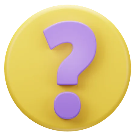Question Mark  3D Icon