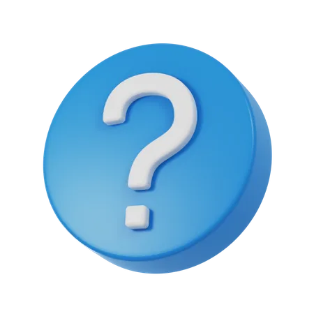 Question Mark 3 D Icon 3D Icon