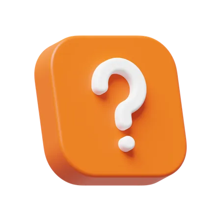 Question Mark  3D Icon