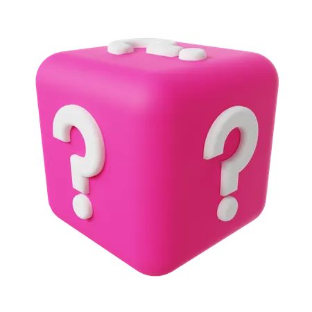 Question Mark Box 3D Icon