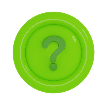 Question Mark Button  3Dアイコン