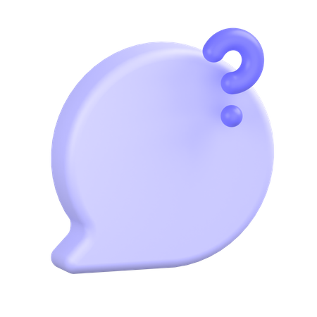 Question-mark-chat-bubble 3D Icon
