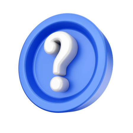 Question Mark Sign 3D Icon