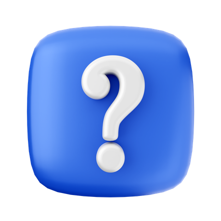 Question Mark Symbol  3D Icon