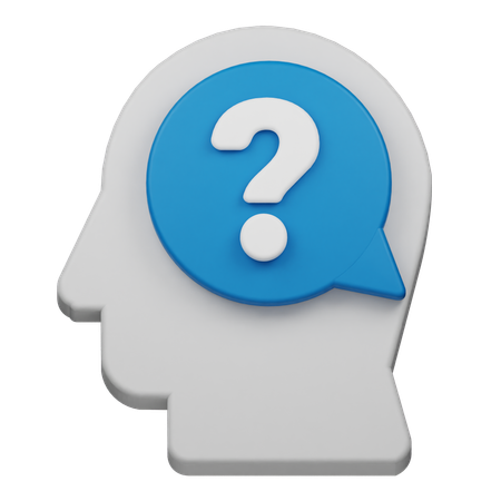 Question mentale  3D Icon