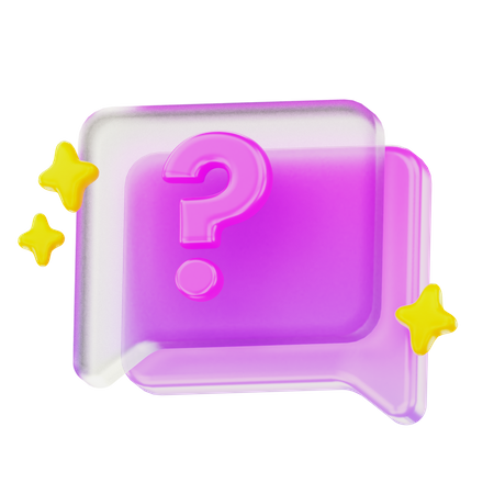 Question Message  3D Icon