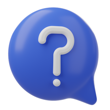 Question Message  3D Icon