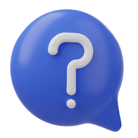 Question Message  3D Icon
