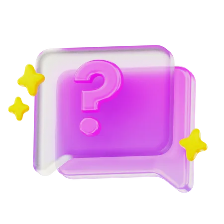 Message de questions  3D Icon