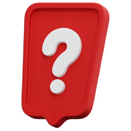 Question Panel  3D Icon